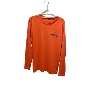 Reel Life Longsleeve Orange sun shirt, women’s size S
